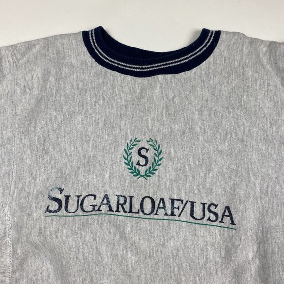 Vintage Sugarloaf USA Champion Reverse Weave Crewneck Sweatshirt Men's Medium - Picture 5 of 12